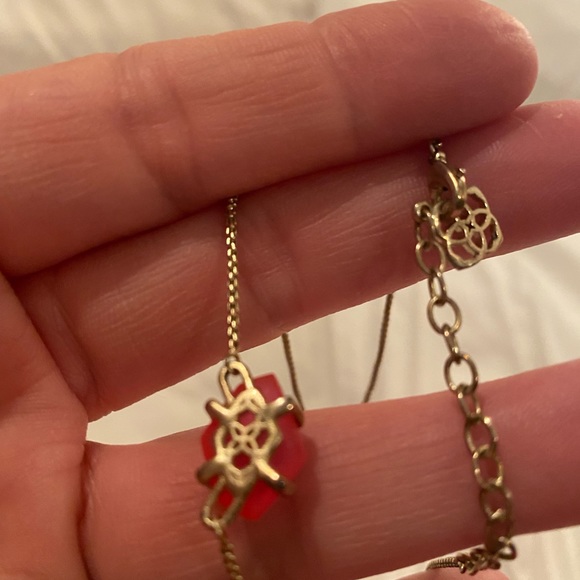 Kendra Scott Raffia Earrings and Matching Necklace. - Picture 3 of 4